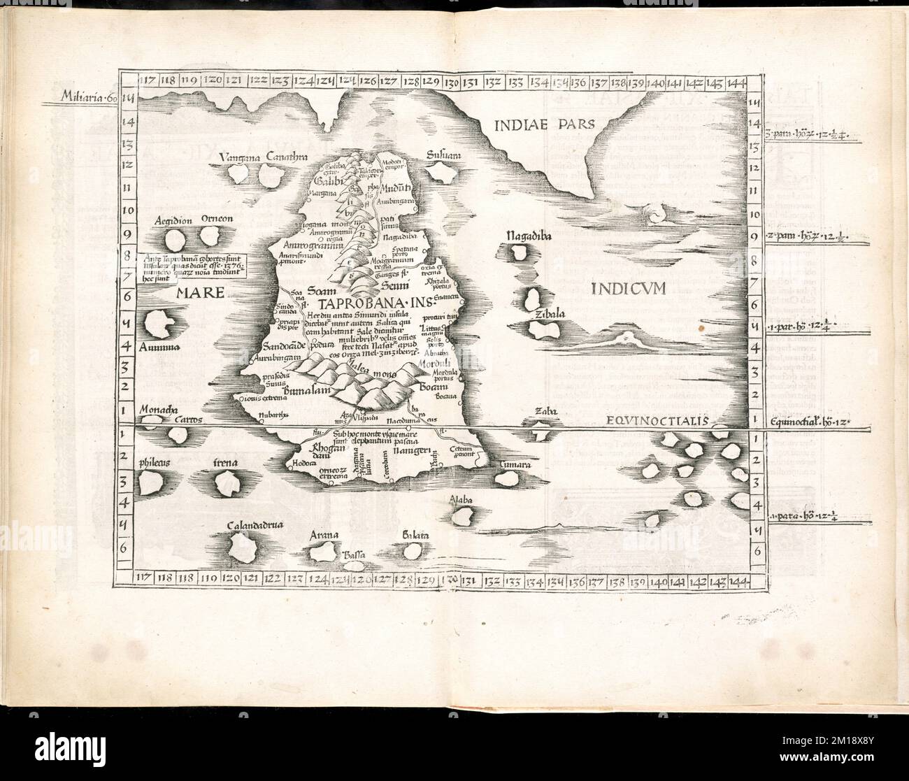 Tabula XII Asiae , Sri Lanka, cartes, travaux préliminaires à 1800 Norman B. Leventhal Map Center Collection Banque D'Images