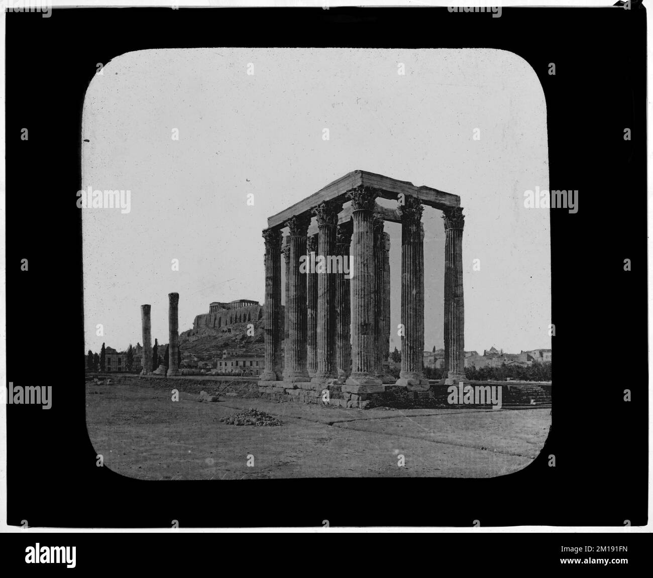 Temple de Zeus olympique, temples grecs, sites archéologiques, Olympieion Athènes, Grèce. Collection Nicholas Catsimpolas Banque D'Images