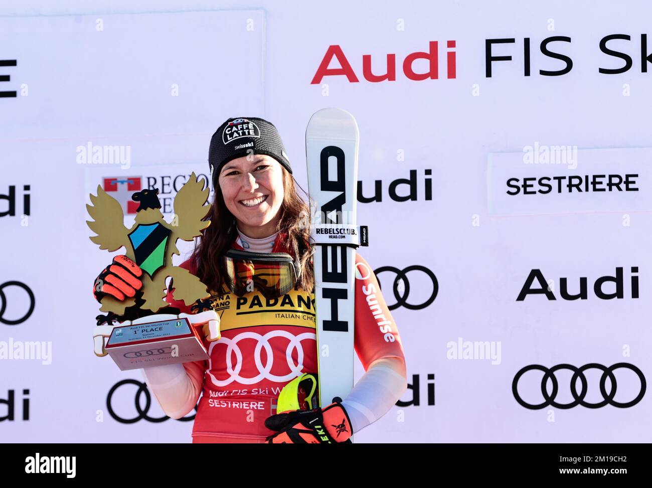 Sestriere, Italie. 11th décembre 2022. SKI - coupe DU MONDE de SKI FIS, Spalom Sestriere féminin, Piemonte, Italie Winnner HOLDENER Wendy crédit: Agence de photo indépendante/Alamy Live News Banque D'Images