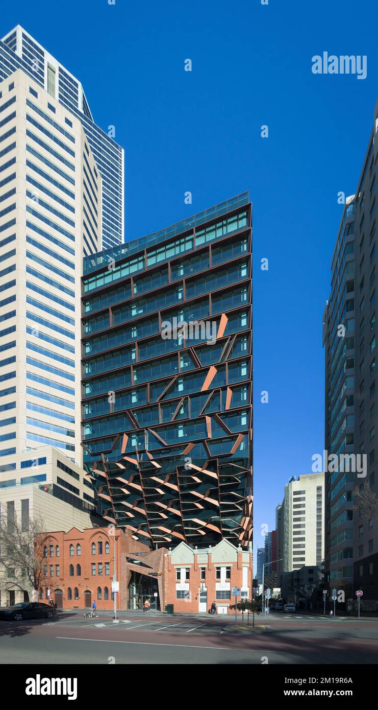 Melbourne, Victoria, Australie - 271 Spring Street Building par John Wardle Architects Banque D'Images