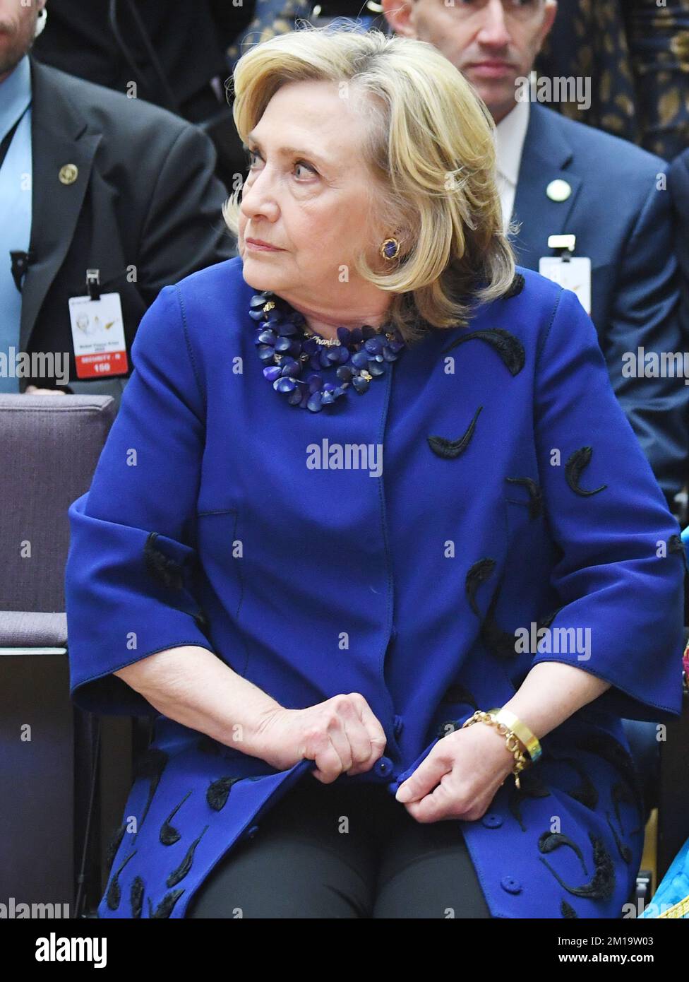 Oslo, Norvège. 11th décembre 2022. La politicienne américaine Hillary Clinton assiste dimanche à 11 décembre 2022 au Forum du prix Nobel de la paix : l'Afghanistan - trouver un chemin vers l'avenir à l'Université d'Oslo, en Norvège. Photo de Rune Hellestad/ Credit: UPI/Alay Live News Banque D'Images Oslo, Norvège. 11th décembre 2022. La politicienne américaine Hillary Clinton assiste dimanche à 11 décembre 2022 au Forum du prix Nobel de la paix : l'Afghanistan - trouver un chemin vers l'avenir à l'Université d'Oslo, en Norvège. Photo de Rune Hellestad/ Credit: UPI/Alay Live News Banque D'Images