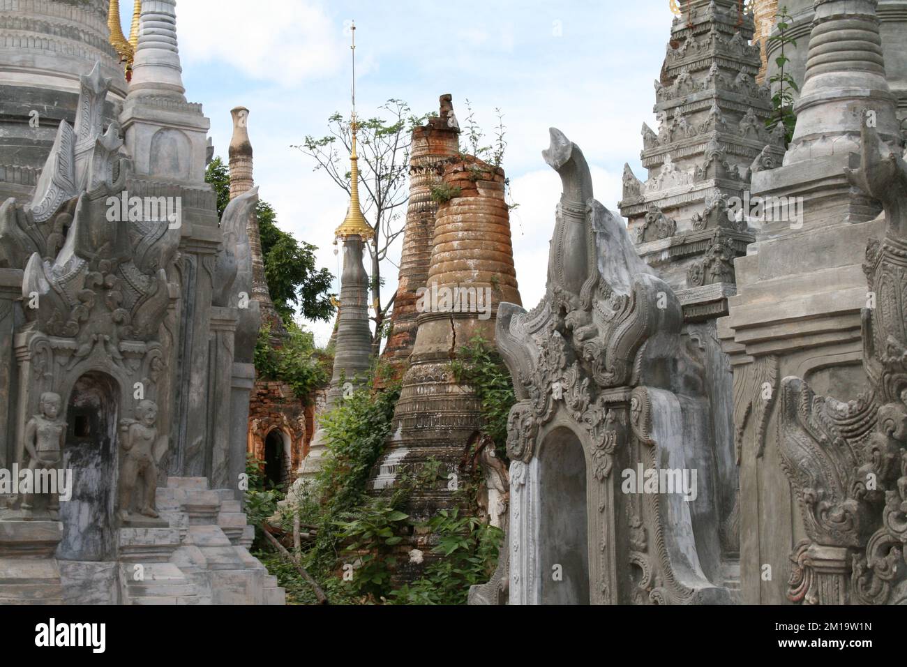 Birmanie, Birma, Myanmar - monde de stupas Banque D'Images