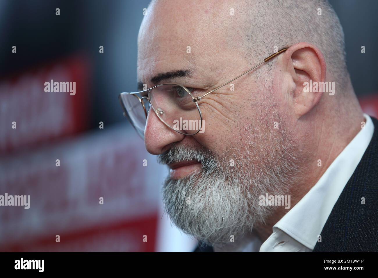 Termoli, Italie. 11 décembre 2022. Stefano Bonaccini candidat pour le secrétariat du PD en tournée à Molise. Credit: Antonio Nardelli / Alamy Live News Banque D'Images