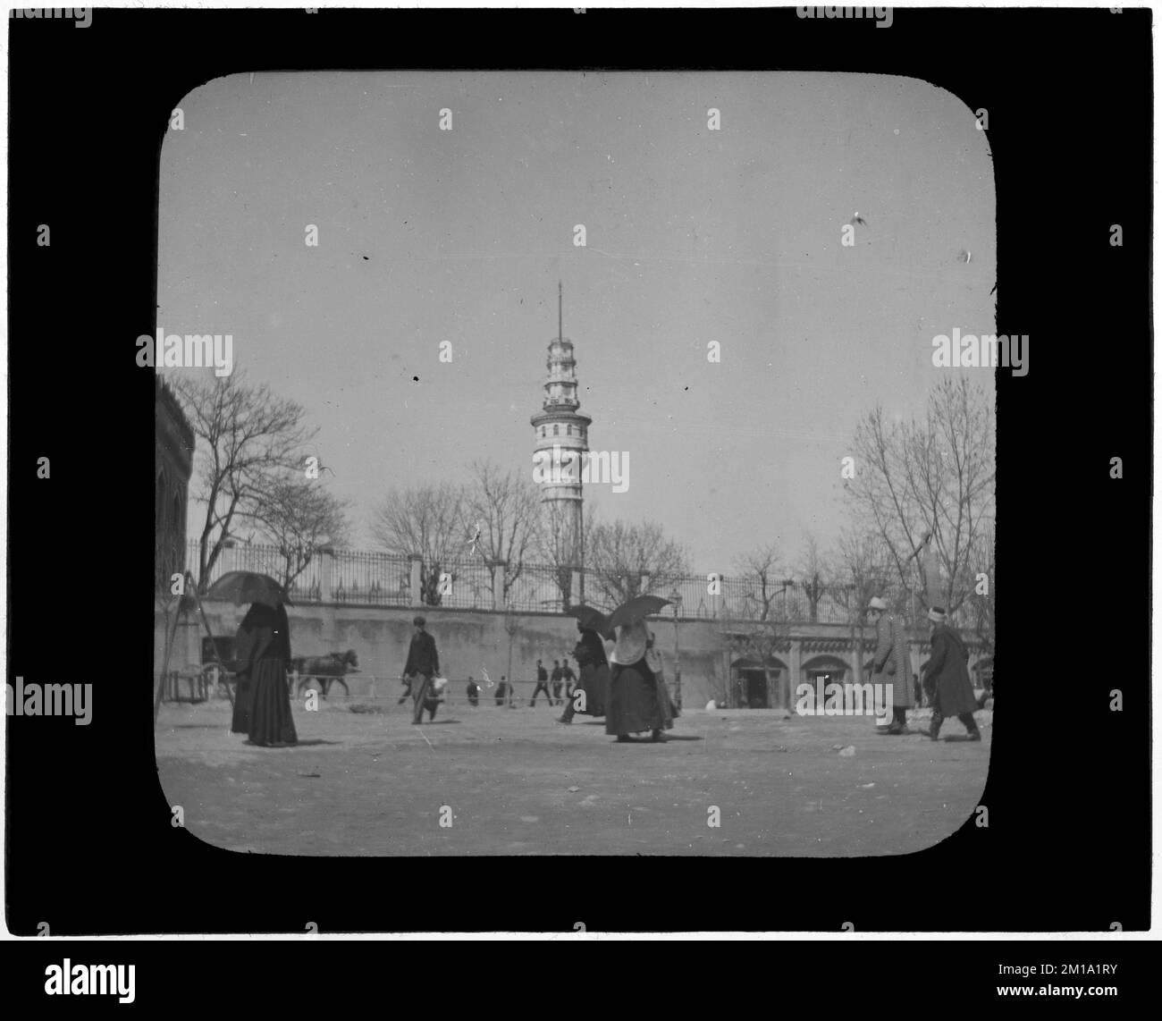 Turquie. Constantinople. Caserne de pompiers du département de la guerre , Stations de surveillance des incendies. Collection Nicholas Catsimpolas Banque D'Images