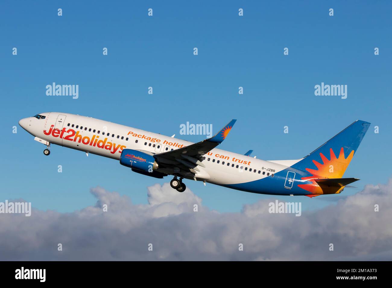 G-JZBR Boeing 737 8mg Jet2 Bristol Airport UK 10/12/2022 Banque D'Images