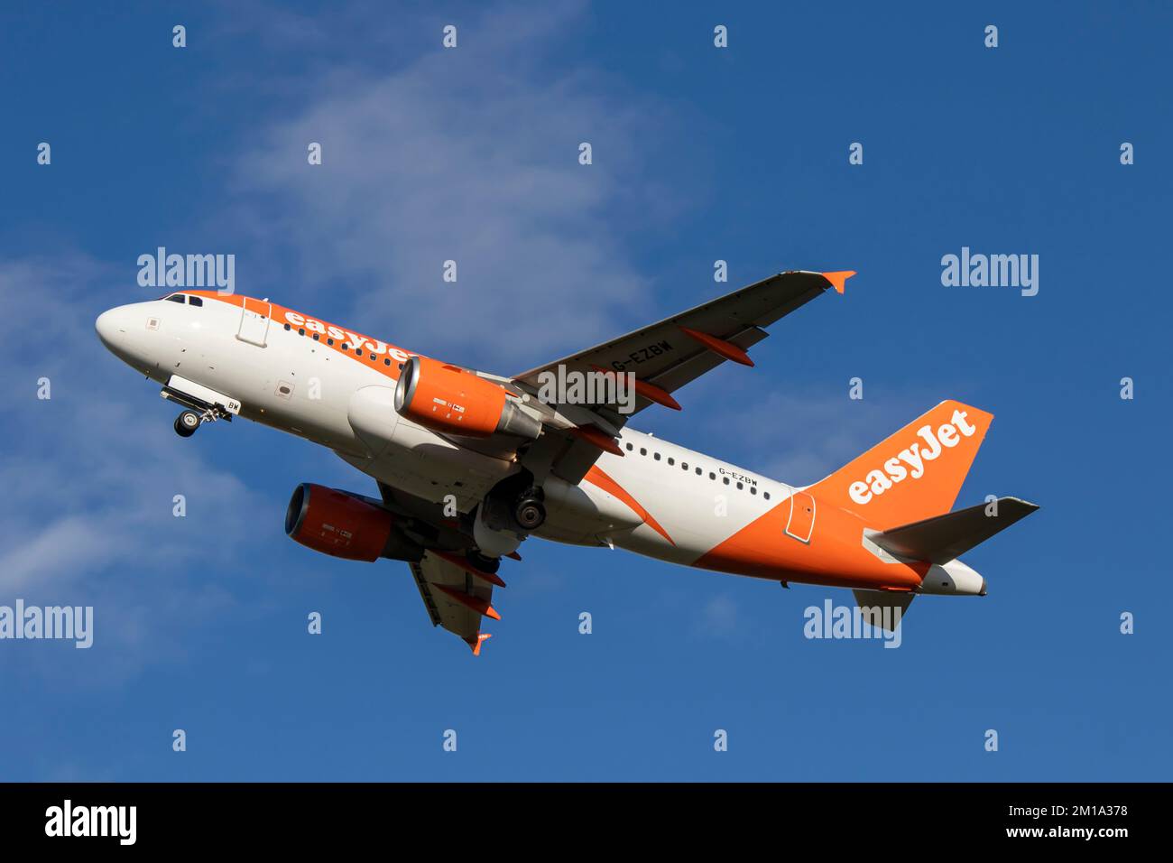 G-EZBW Airbus A319 easyJet Bristol Airport UK 10/12/2022 Banque D'Images