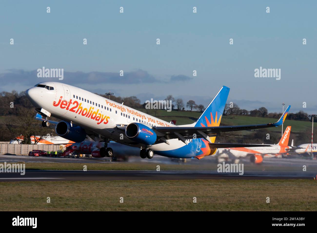 G-DRTK Boeing 737 8KN Jet2 Bristol Airport UK 10/12/2022 Banque D'Images