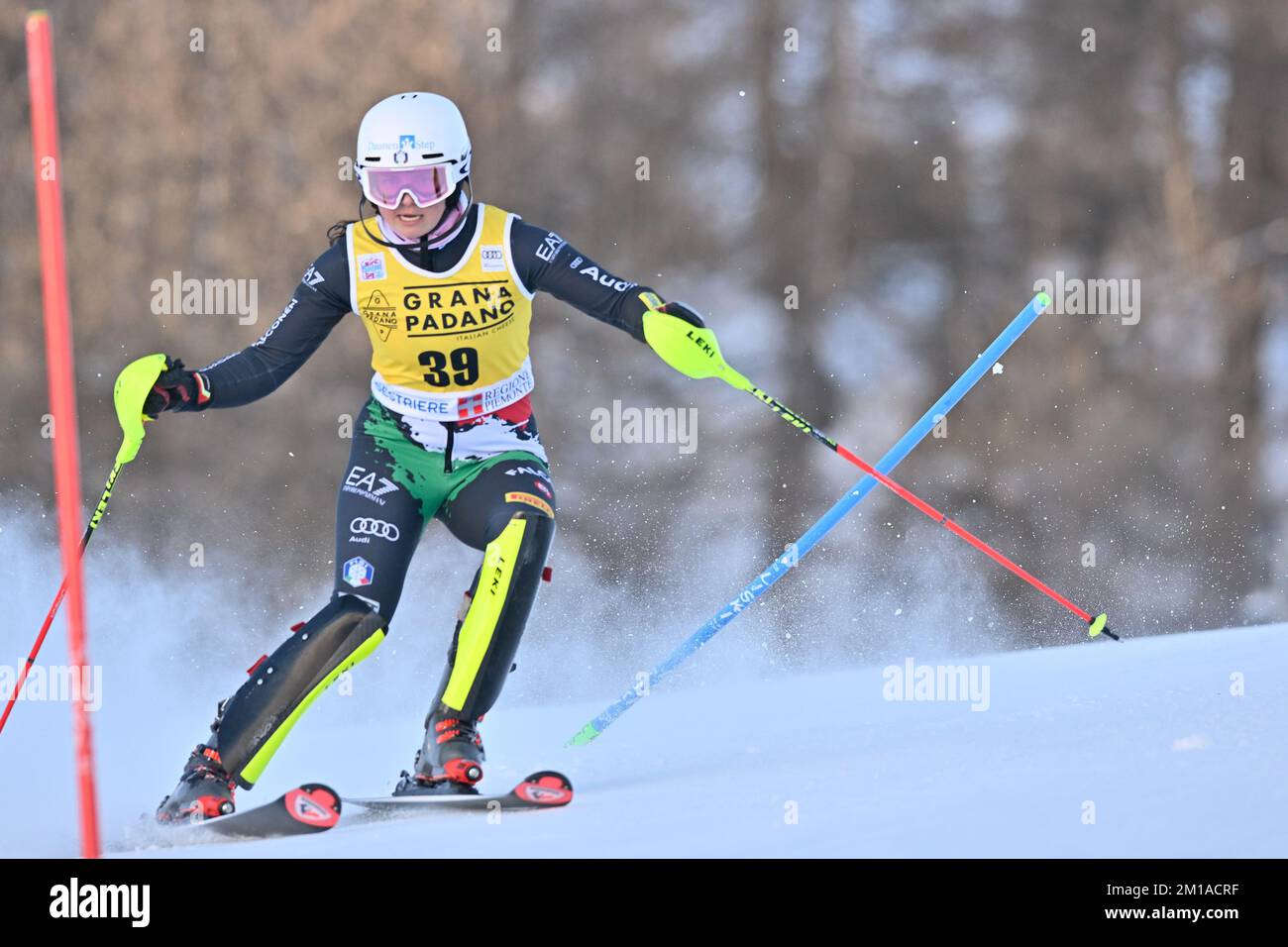 Sestriere, Italie. 11th décembre 2022. Vera Tschurtschenthaler (ITA) pendant la coupe du monde de ski alpin 2022 - femmes Slalom, course de ski alpin à Sestriere, Italie, 11 décembre 2022 crédit: Agence de photo indépendante/Alamy Live News Banque D'Images