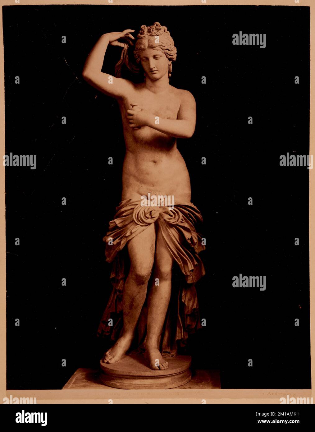 Venere Unguente, M. V. , Antiquités, Sculpture, Déesses, Vénus déité romaine. Collection Nicholas Catsimpolas Banque D'Images