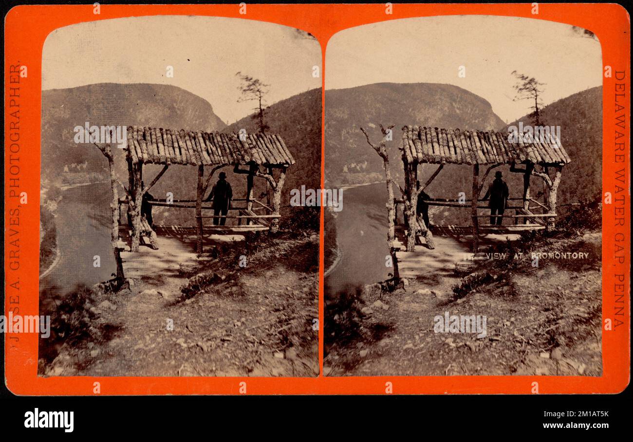 Vue sur promontoire, vues panoramiques, montagnes, visites Banque D'Images