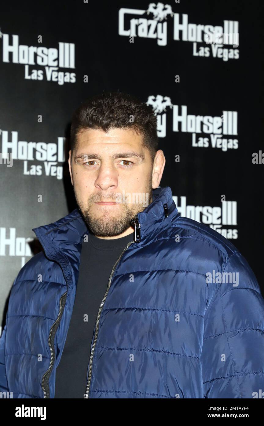 Las Vegas, Nevada, États-Unis. 10th décembre 2022. Célèbre titre de l'UFC Challenger NICK DIAZ accueille l'UFC 282 Viewing Party Crazy Horse 3 Las Vegas, NV 10 décembre 2022 Credit: ENT/Alay Live News Credit: ENT/Alay Live News Banque D'Images