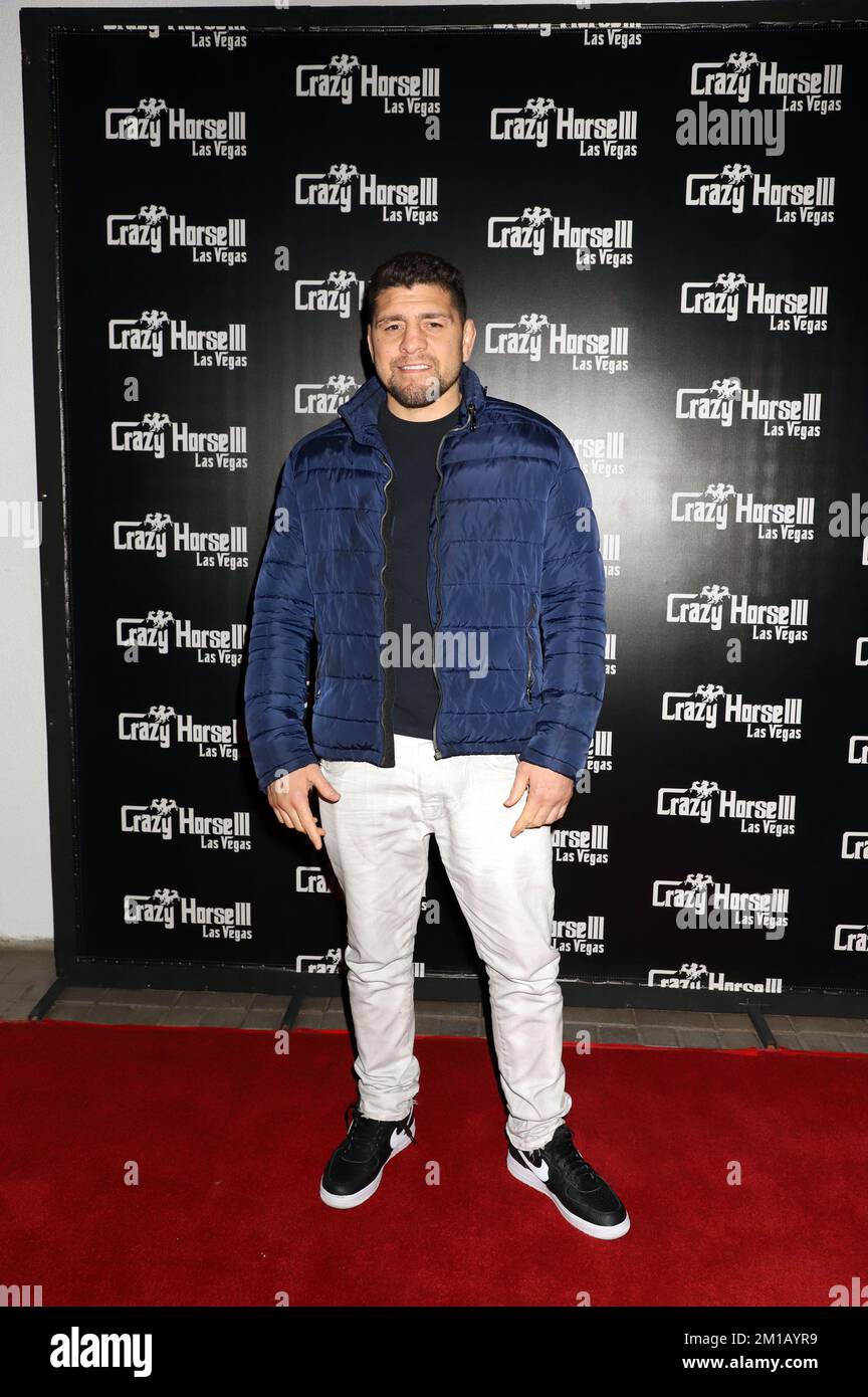 Las Vegas, Nevada, États-Unis. 10th décembre 2022. Célèbre titre de l'UFC Challenger NICK DIAZ accueille l'UFC 282 Viewing Party Crazy Horse 3 Las Vegas, NV 10 décembre 2022 Credit: ENT/Alay Live News Credit: ENT/Alay Live News Banque D'Images