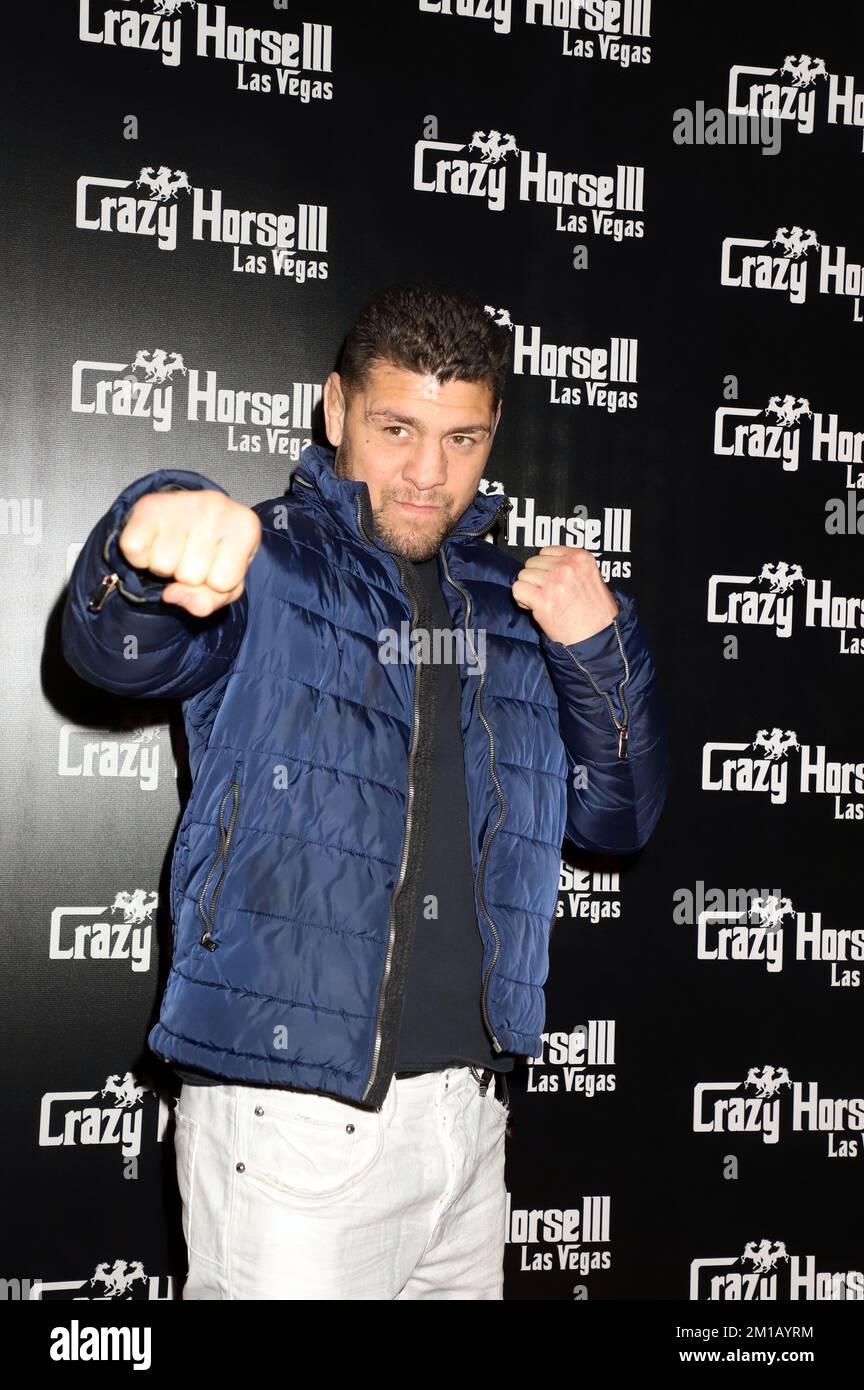 Las Vegas, Nevada, États-Unis. 10th décembre 2022. Célèbre titre de l'UFC Challenger NICK DIAZ accueille l'UFC 282 Viewing Party Crazy Horse 3 Las Vegas, NV 10 décembre 2022 Credit: ENT/Alay Live News Credit: ENT/Alay Live News Banque D'Images