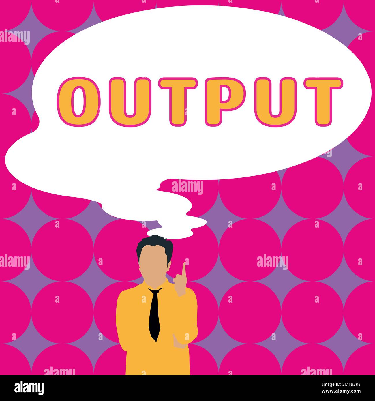 Sortie de texte d'écriture manuscrite. Mot pour le résultat final de quelque chose ou comment les choses finissent vers le haut Banque D'Images