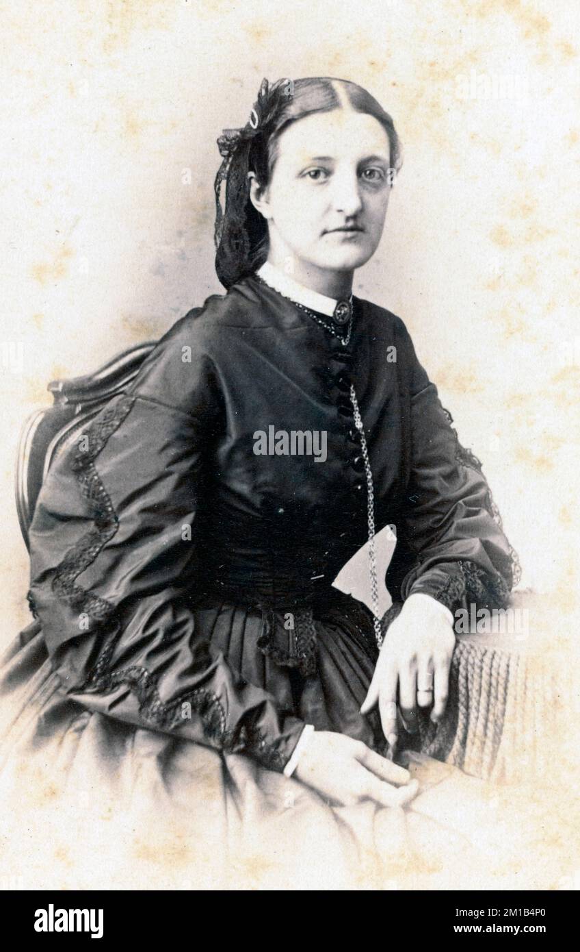 Georgiana Willets Stradling, infirmière pendant la guerre de Sécession. Banque D'Images