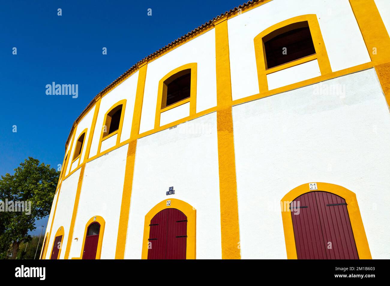 Plaza de Toros El Arenal arène taureau dans la ville espagnole à la frontière de Gibraltar, la Línea de la Concepción, Espagne Banque D'Images