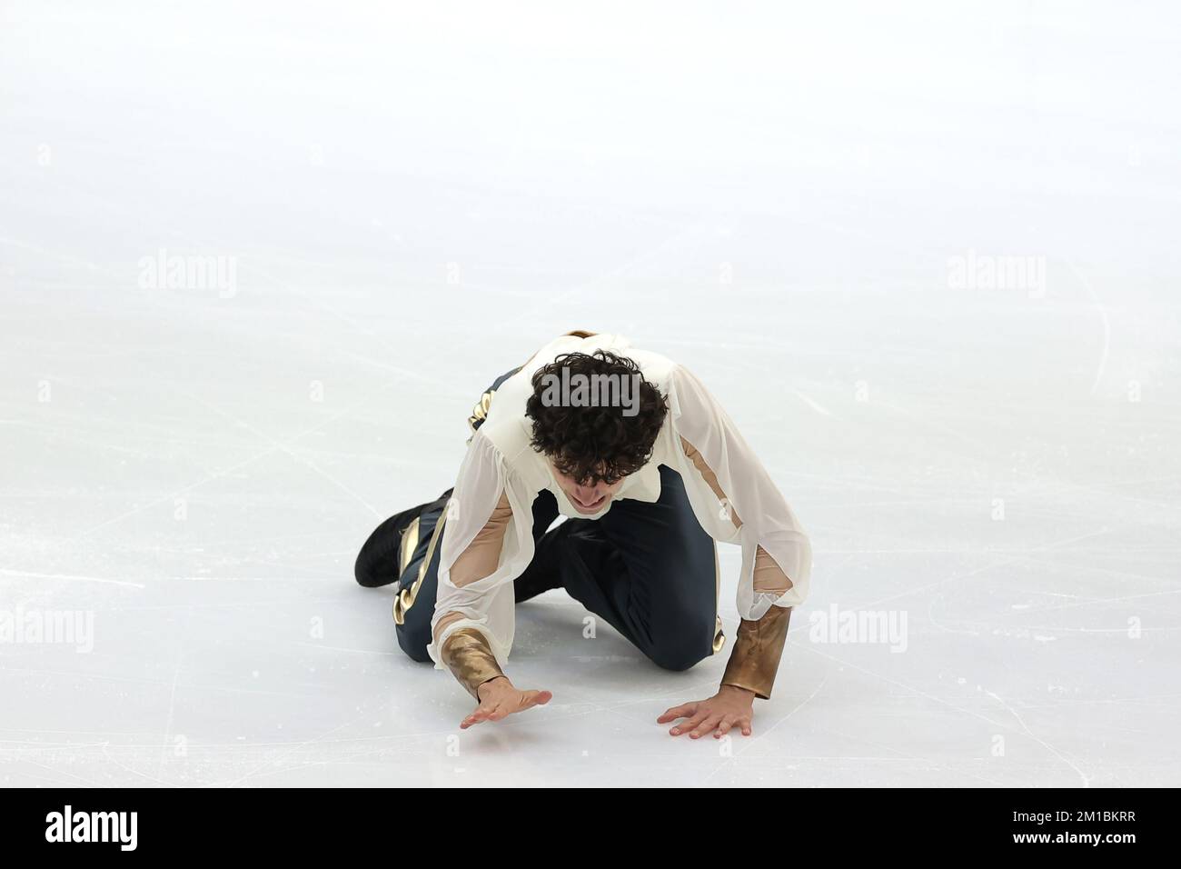 Turin, Italie. 10th décembre 2022. Nikolaj Memola, d'Italie, se produit dans le cadre du programme de patinage gratuit pour les jeunes hommes à Palavela, à Turin. Date de la photo : 10th décembre 2022. Crédit photo à lire: Jonathan Moscrop/Sportimage crédit: Sportimage/Alay Live News Banque D'Images