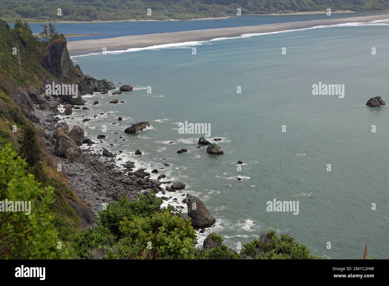 Vue de Klamath point - Californie Banque D'Images