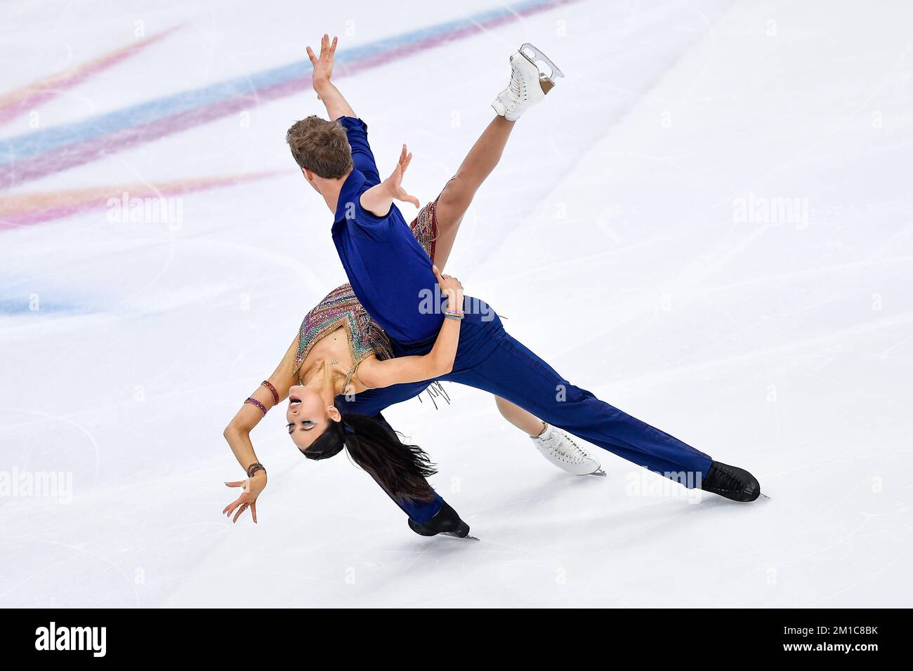 Turin, Italie. 9th décembre 2022. Turin, 8-11 décembre 2022, Italie Palavela.ISU GRAND PRIX DE PATINAGE ARTISTIQUE FINAL 2022.danse du rythme de la déroute de glace.Madison cale/ Evan Bates Etats-Unis (image de crédit: © Tonello Abozzi/Pacific Press via ZUMA Press Wire) Banque D'Images