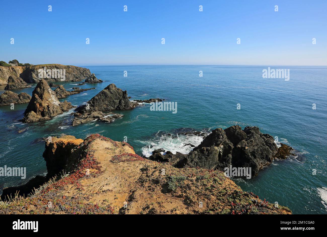 Hearn Gulch sur l'océan Pacifique - Californie Banque D'Images
