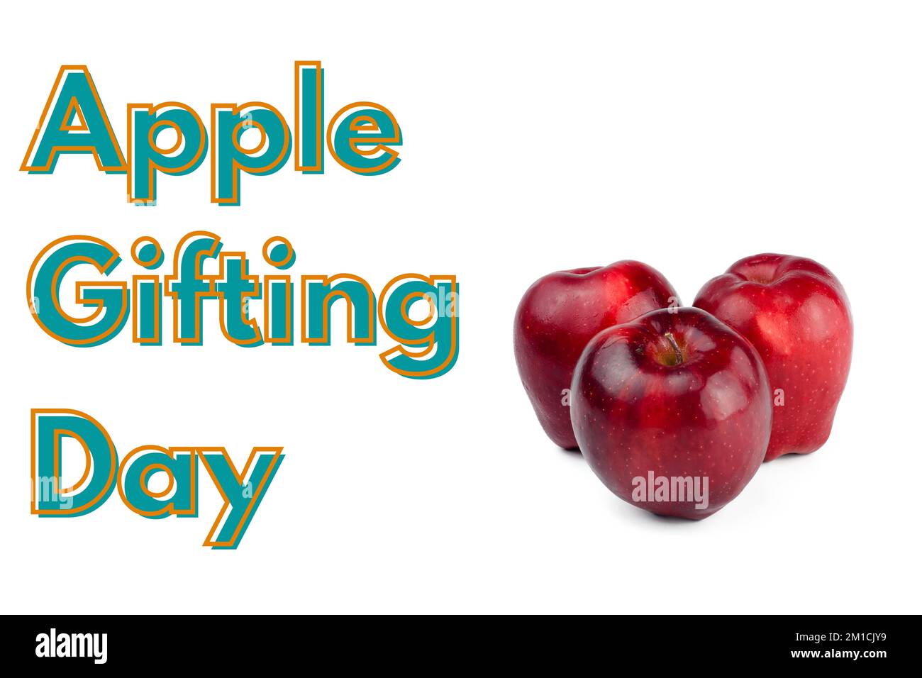 La Journée des cadeaux aux pommes est célébrée chaque année sur 1 janvier Banque D'Images