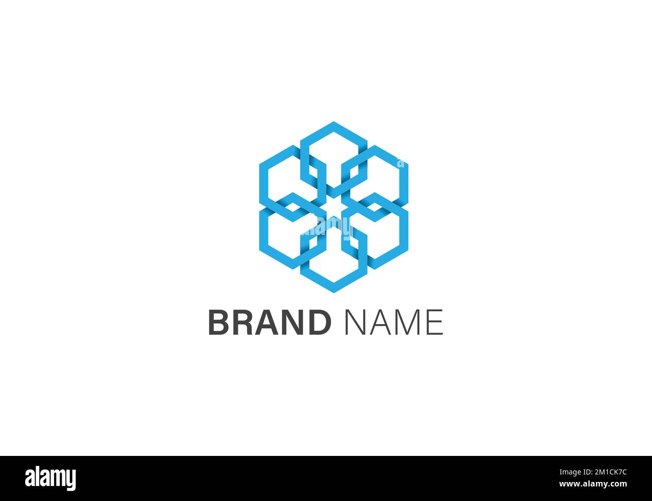 Formes incurvées triangle abstrait couleur logo, vecteur logo modèle pour entreprise, technologie médias logo, média de jeu Illustration de Vecteur