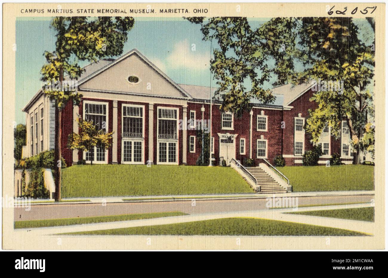 Campus Martius State Memorial Museum, Marietta, Ohio, Galeries et musées, Collection Tichnor Brothers, Cartes postales des États-Unis Banque D'Images