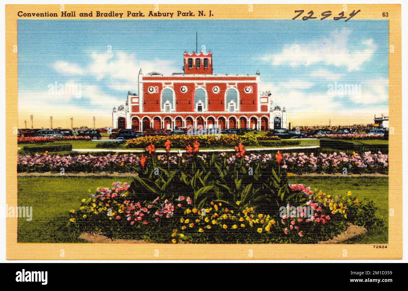 Convention Hall et Bradley Park, Asbury Park, N. J. , Parcs, installations commerciales, Tichnor Brothers Collection, cartes postales des États-Unis Banque D'Images Convention Hall et Bradley Park, Asbury Park, N. J. , Parcs, installations commerciales, Tichnor Brothers Collection, cartes postales des États-Unis Banque D'Images