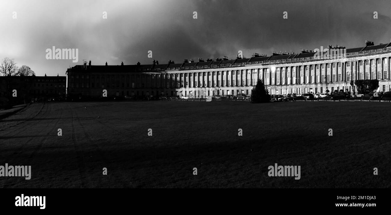 Le Royal Crescent à Bath Royaume-Uni Banque D'Images