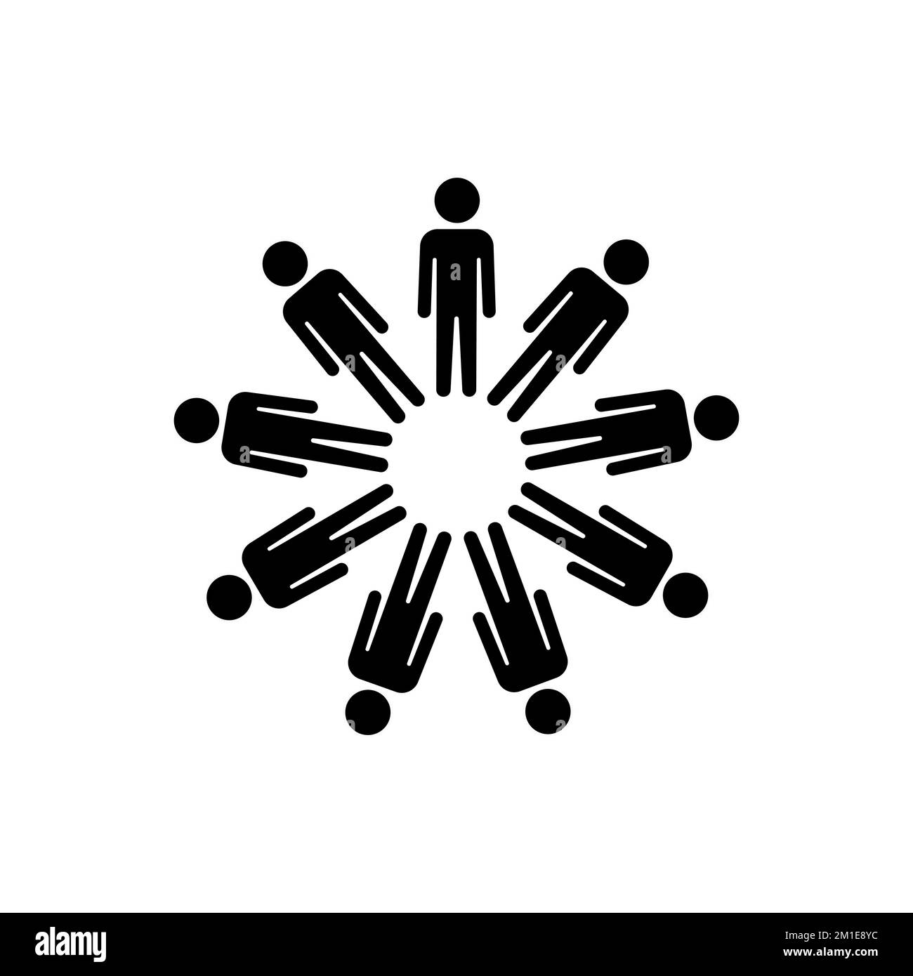 Icône de personne abstraite. Illustration isolée et plate. Illustration de Vecteur