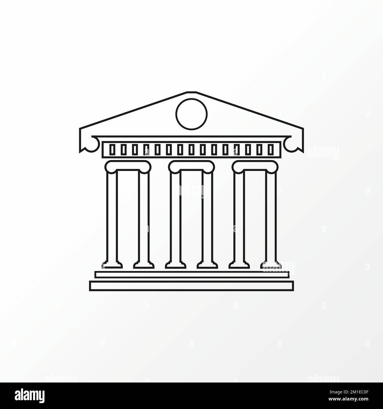 Avant étonnant de la maison de droit dans l'art en ligne image graphique icône logo design abstrait concept vecteur stock. Peut être utilisé comme symbole lié à la cour ou à la construction Illustration de Vecteur
