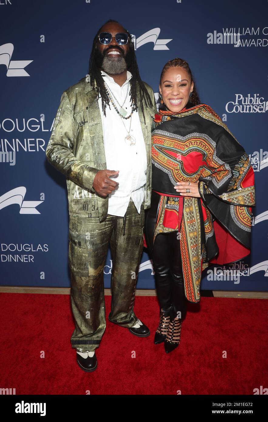 Beverly Hills, env. 11th décembre 2022. Kazembe Ajamu Coleman, la princesse Sarah, au dîner annuel de prix William O. Douglas du conseiller public célébrant Viola Davis au Beverly Hilton de Beverly Hills, Californie, sur 5 décembre 2022. Crédit : Faye Sadou/Media Punch/Alay Live News Banque D'Images