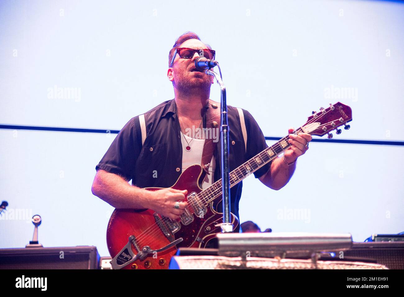 Les clés noires - Dan Auerbach se produit sur scène lors du « KROQ Spresque acoustique Noël » d'Audacy au Forum Kia sur 10 décembre 2022 à Inglewood, Californie. Photo : Casey Flanigan/imageSPACE/MediaPunch Banque D'Images