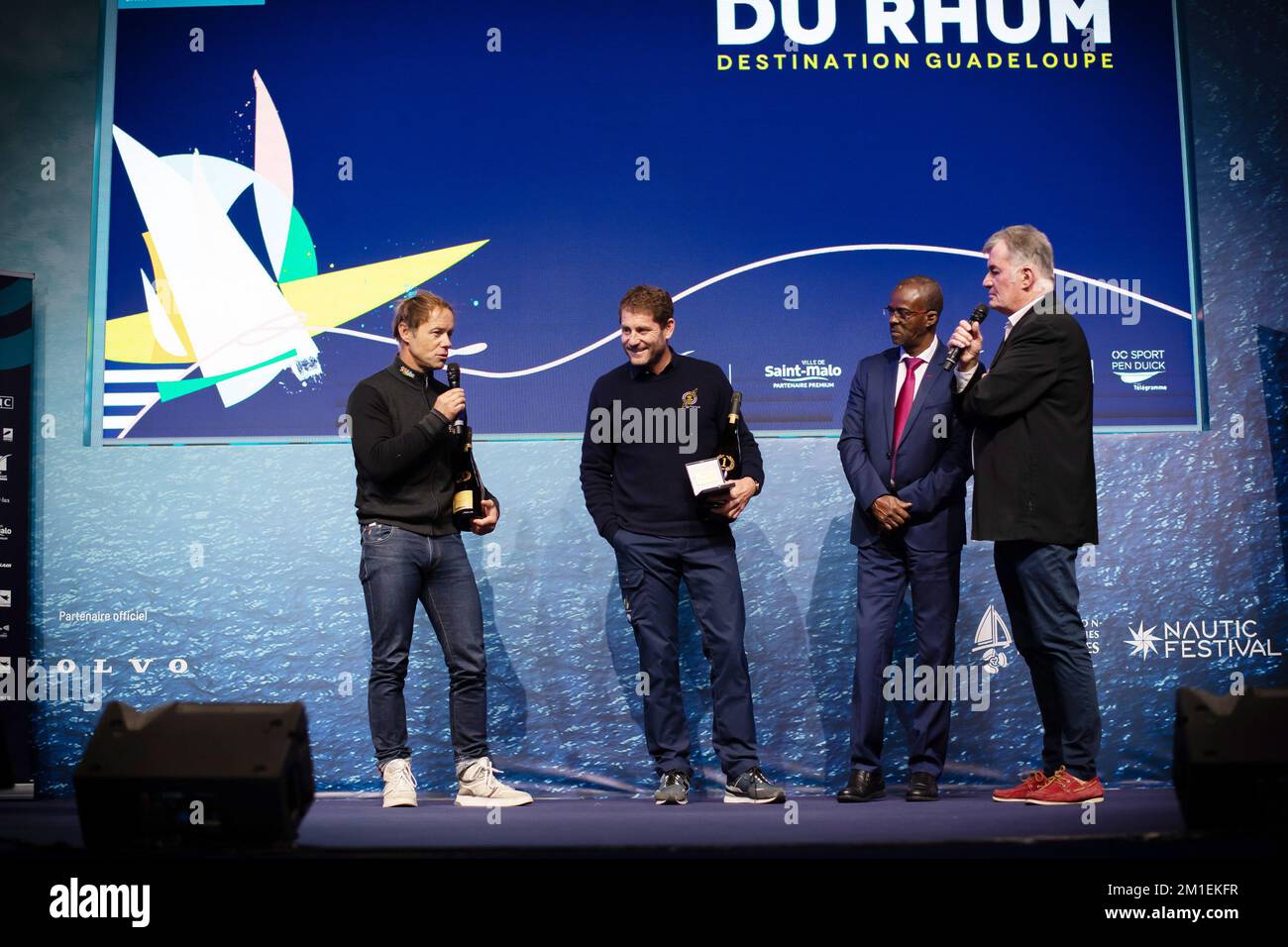 COVILLE Thomas - SODEBO ULTIM 3 - ULTIM 32/23 lors du Prix de la route du Rhum 2022 sur 10 décembre 2022 au salon nautique de Paris à Paris, France - photo: Nicolas Pehe/DPPI/LiveMedia Banque D'Images