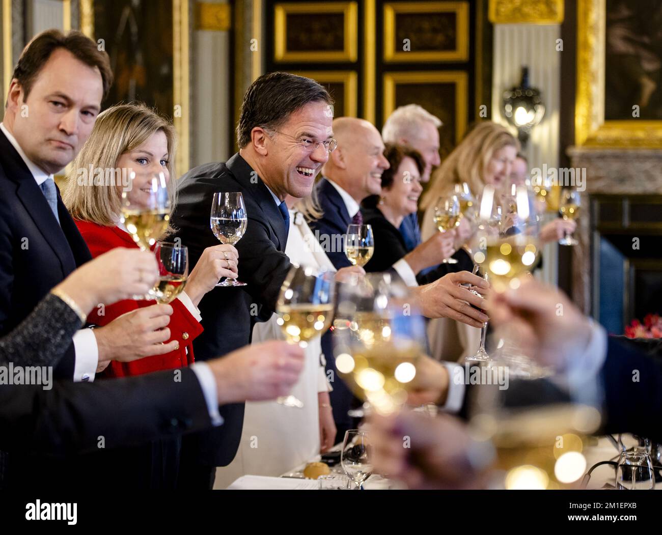 LA HAYE - le Premier ministre Mark Rutte lors d'un déjeuner avec le Premier ministre vietnamien Pham Minh Chinh (non représenté) au Ministère des Affaires générales. La réunion entre les deux chefs de gouvernement portera sur la coopération entre les pays-Bas et le Vietnam et d'autres sujets comme la gestion du climat et de l'eau. ANP SEM VAN DER WAL pays-bas sortie - belgique sortie Banque D'Images