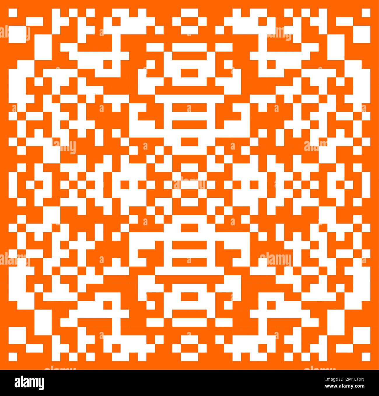 Motif géométrique avec carrés de couleur jaune orange. Arrière-plan du motif de pixels Illustration de Vecteur