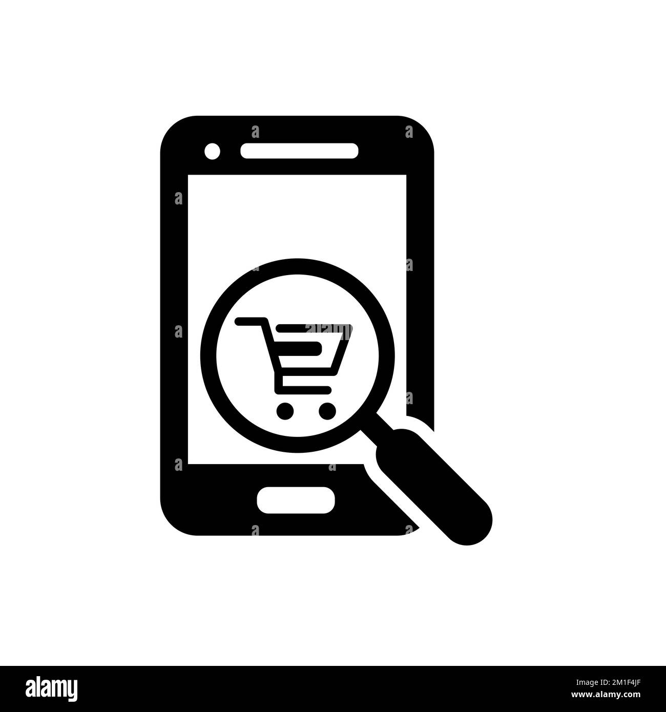 Icône de recherche de magasin, pour l'icône Internet et l'icône d'application. Illustration de Vecteur