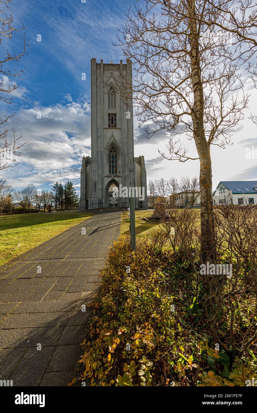 Christ la cathédrale du Roi à Reykjavik, Islande Banque D'Images