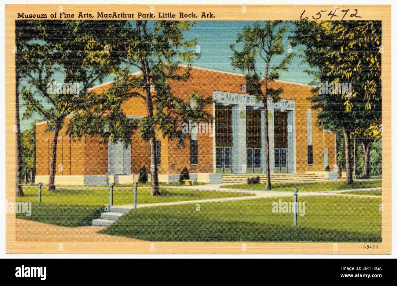 Musée des Beaux-Arts, MacArthur Park, Little Rock, Arche. , Galeries et musées, Collection des frères Tichnor, cartes postales des États-Unis Banque D'Images