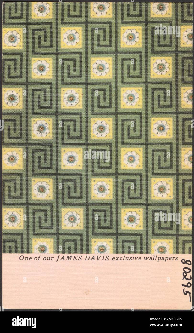 Un de nos fonds d'écran exclusifs James Davis , Fonds d'écran, Collection Tichnor Brothers, cartes postales des États-Unis Banque D'Images