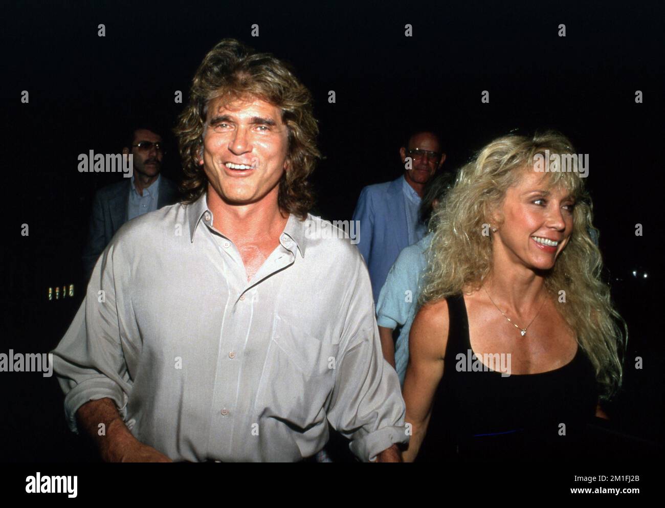 Michael Landon et sa femme Cindy Circa 1980s' . Crédit: Ralph Dominguez/MediaPunch Banque D'Images