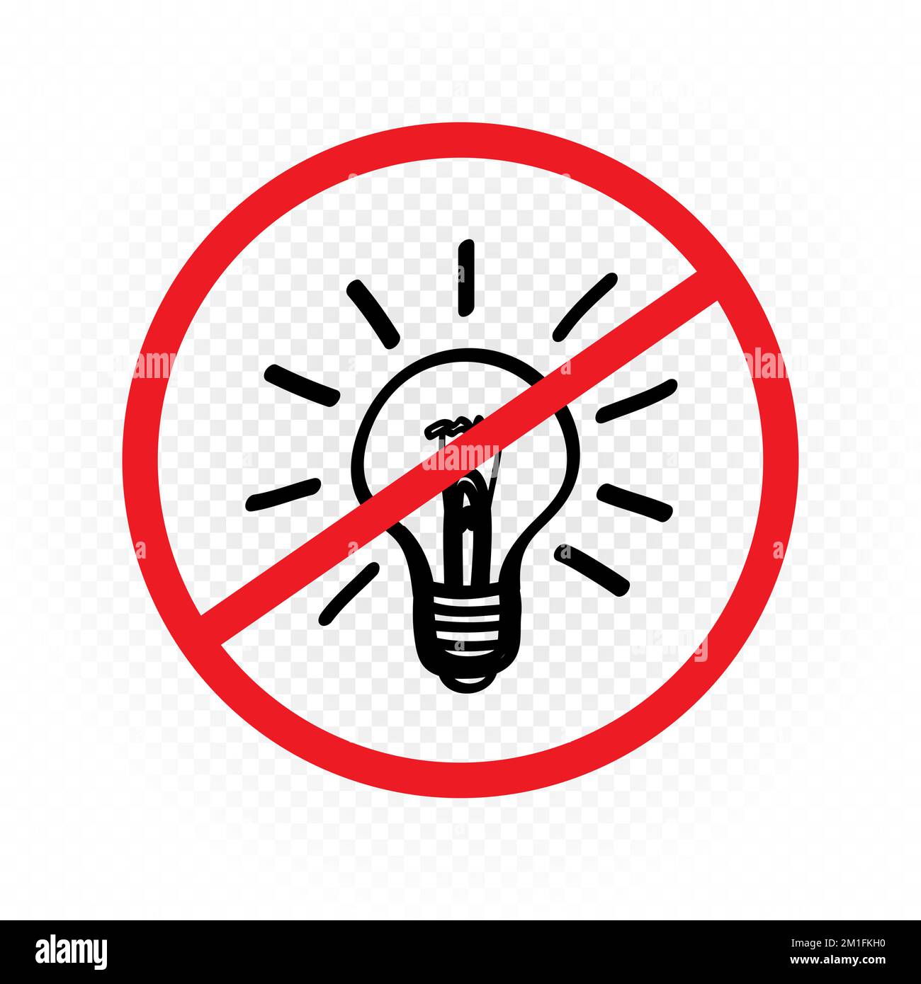 No electricity blackout icon Banque de photographies et d’images à ...