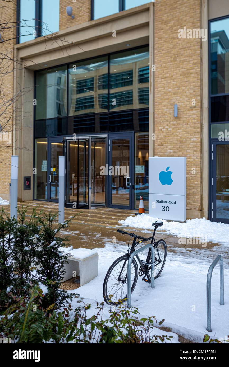 Siège d'Apple Cambridge Research et bureaux au 30 Station Rd, Cambridge, Royaume-Uni. Banque D'Images