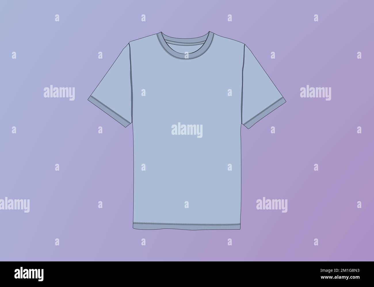 T-shirt robe technique mode illustration avec col rond, manches longues, mini-longueur, grand, Pencil plénitude. Modèle de vêtement plat à l'avant. Femmes Illustration de Vecteur