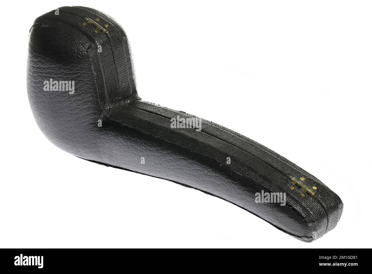 boîtier rigide pour tuyau de fumée isolé sur fond blanc Banque D'Images