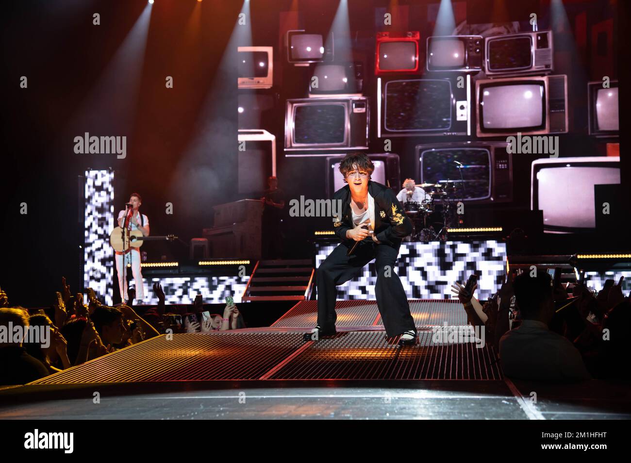 Brad Simpson des VAMs se présentant à OVO Hydro à Glasgow le 8th décembre 2022 Banque D'Images