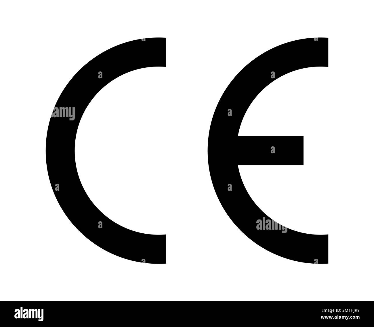 Symbole de marquage ce, certificat européen. Logo ce fabricant signe du