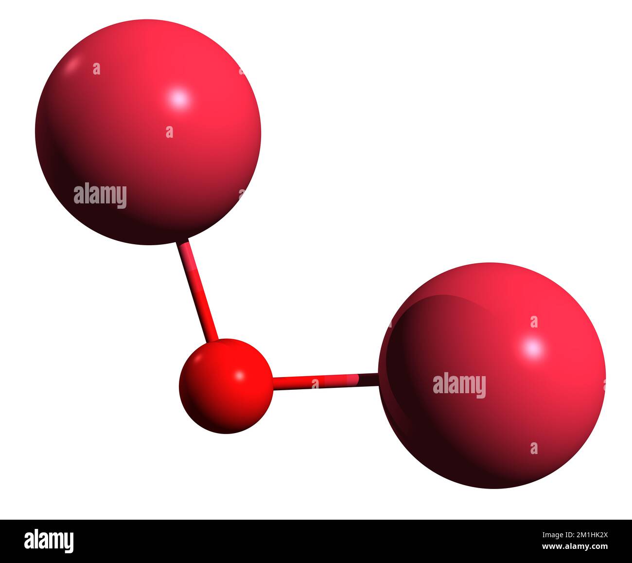 3D image de la formule squelettique à l'oxyde de sodium - structure chimique moléculaire du composé inorganique isolé sur fond blanc Banque D'Images