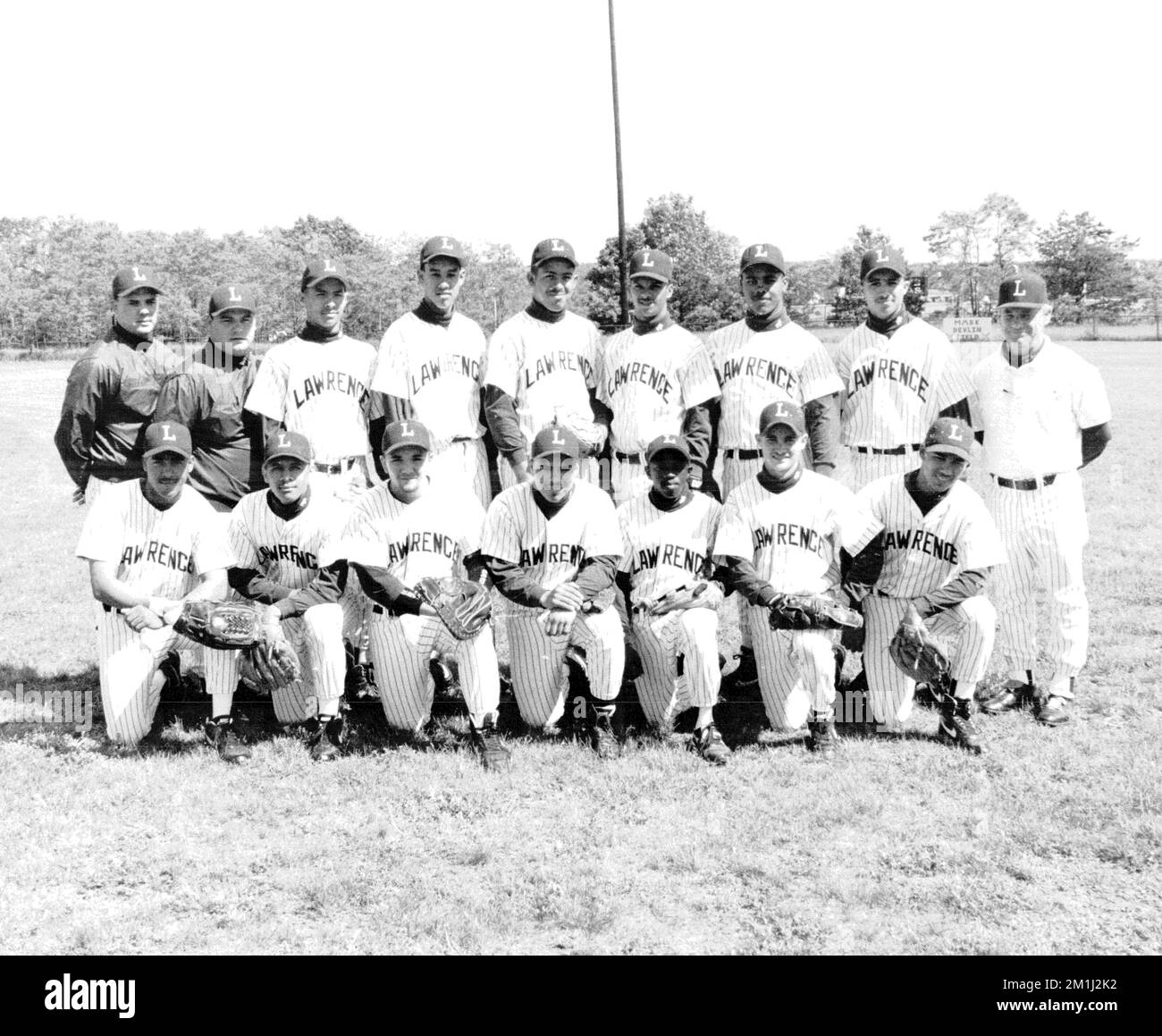 1994 équipe de baseball du Lawrence High School , joueurs de baseball, Lawrence High School Lawrence, Massachusetts. Banque D'Images