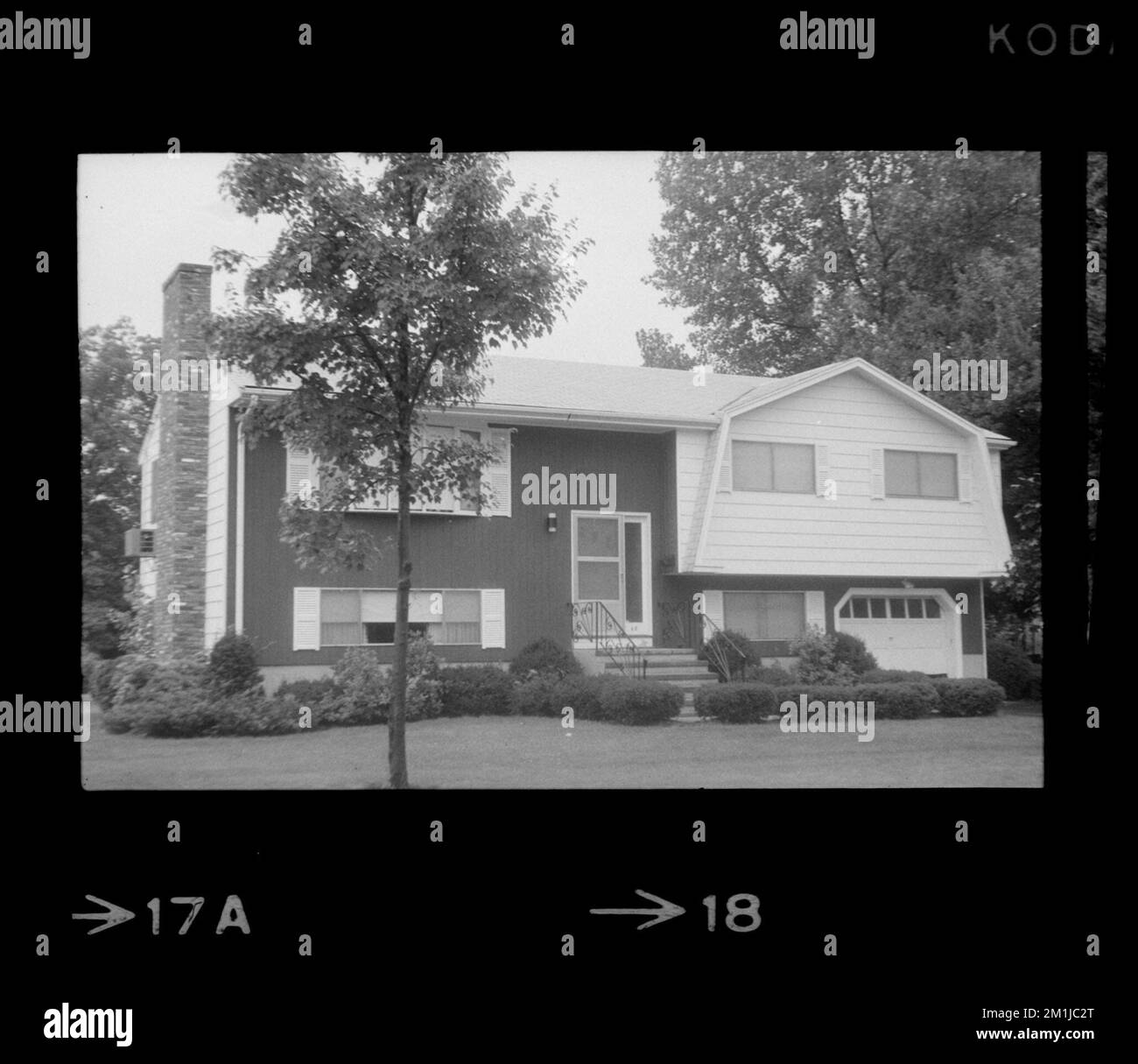 68 Gary Road , Maisons. Needham Building Collection Banque D'Images